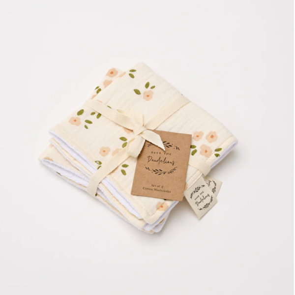 Washcloth set of 2 Over the dandelions