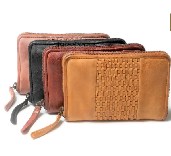 Leather wallet Pearl