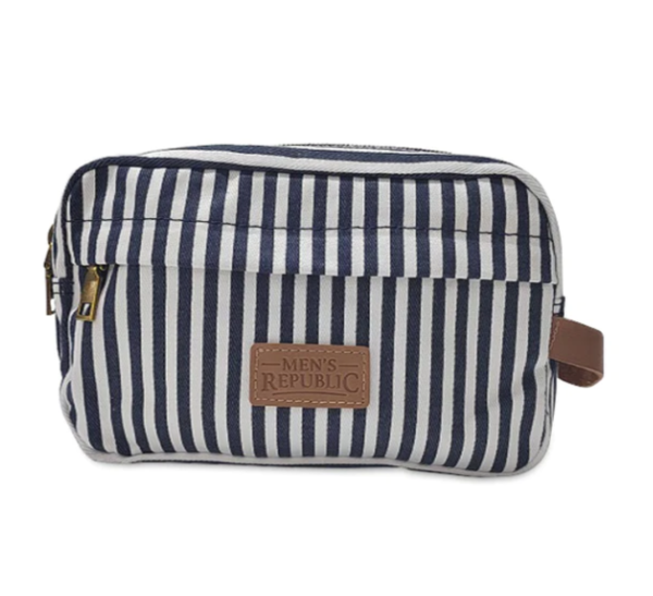 Toiletry bag Leather & canvas