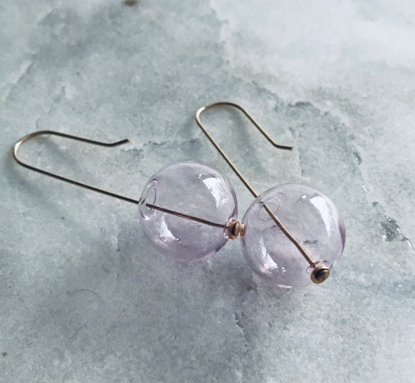 Earring Twigg Hand blown glass - Image 2