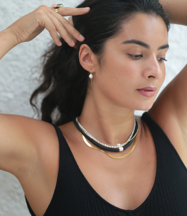 Earring Pele Elle pearl