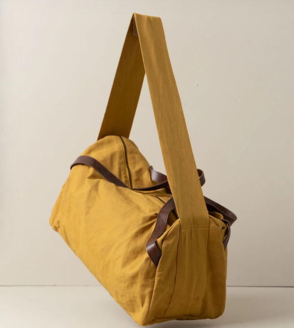 Duffle canvas bag Saarde Mustard - Image 3