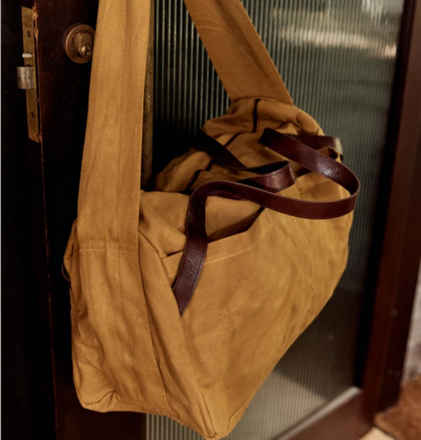 Duffle canvas bag Saarde Mustard