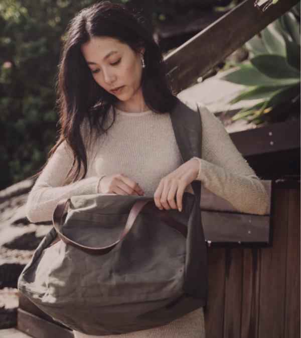 Duffle canvas bag Saarde Olive