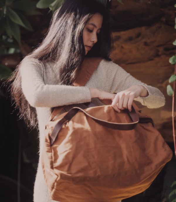 Duffle canvas bag Saarde Terracotta