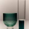 Daisy glassware CR Moss 2pk
