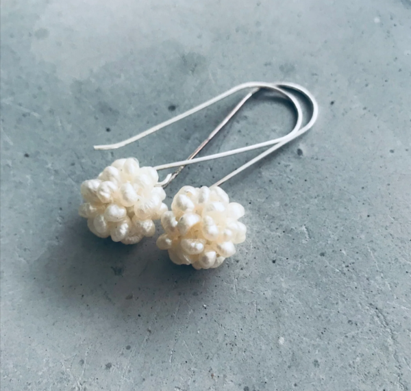 Earring Twigg Cluster pearl long