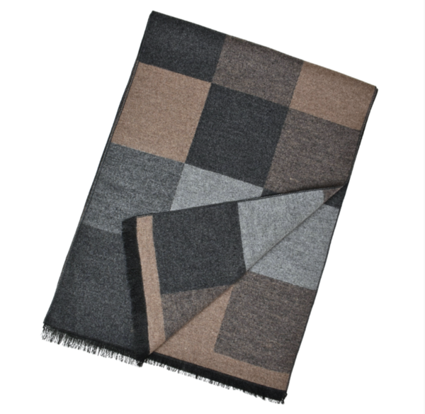 Scarf TH Men Plaid check Brown