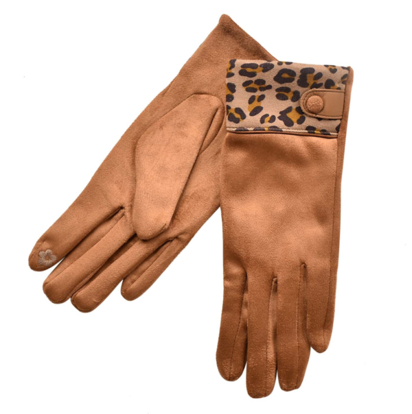 Glove TH Leopard Tan