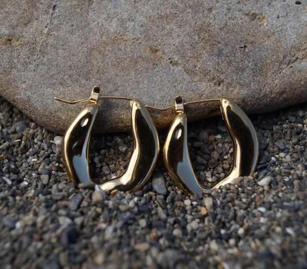 Earring LL Sina 18ct gold