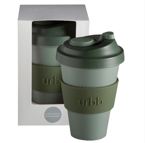 Bamboo coffee cup Porter Green - Image 4