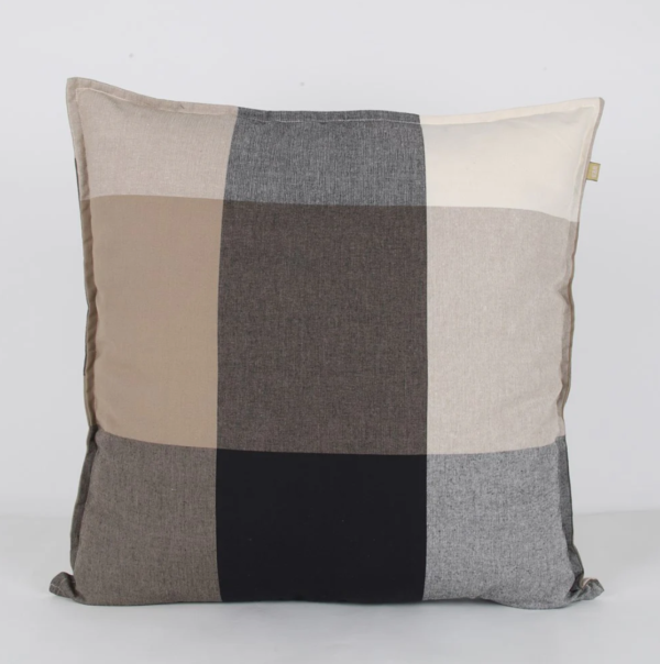 Giant check cushion Olive