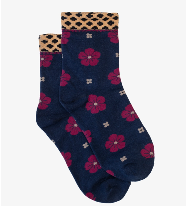 Sock Antler Pancy Navy