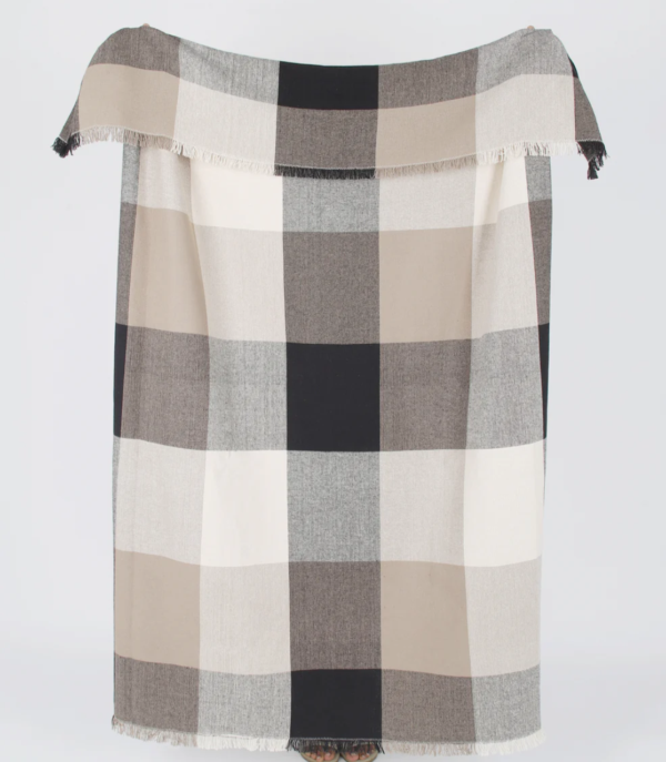 Giant check throw Black - Image 2
