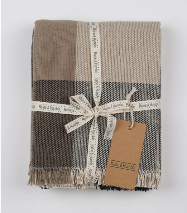 Giant check throw Black