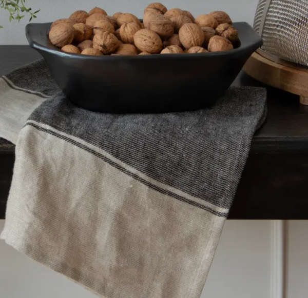 Tea towel FCC Charcoal band
