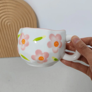 Coffee mug Floral pink