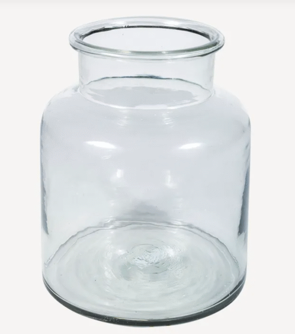 Vase glass French Country
