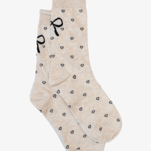 Sock Antler Heart & bow