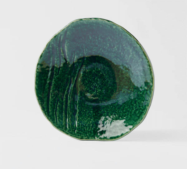 Oribe green Plate 27cm
