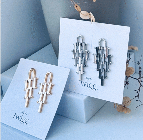 Earring Twigg Thatched