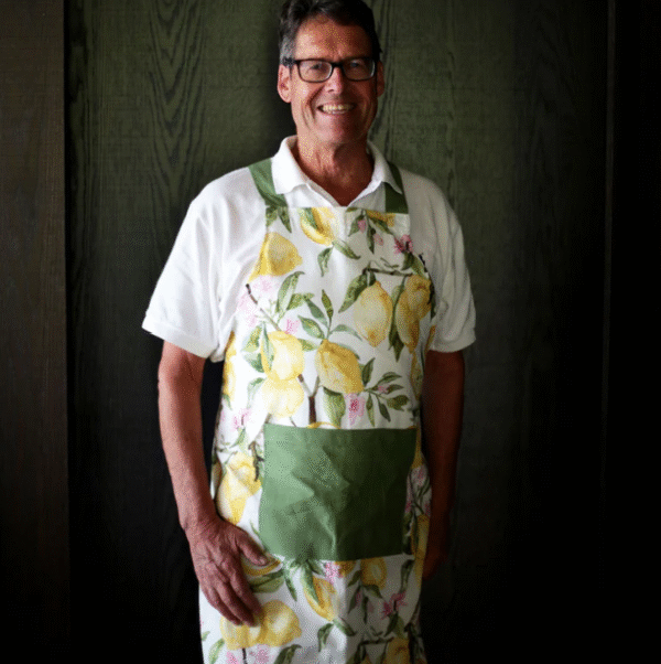 Apron MM linen Limone