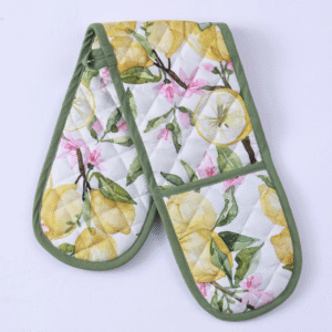 Oven glove MM linen Limone