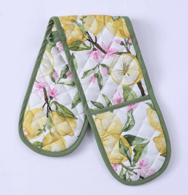 Oven glove MM linen Limone