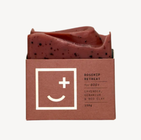 Soap Fair + square Rosehip retreat
