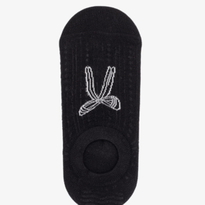 Sock Antler Black with white bow