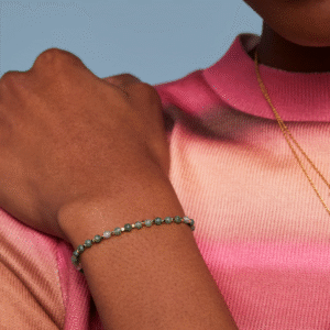 Bracelet EB Green quartz Gold