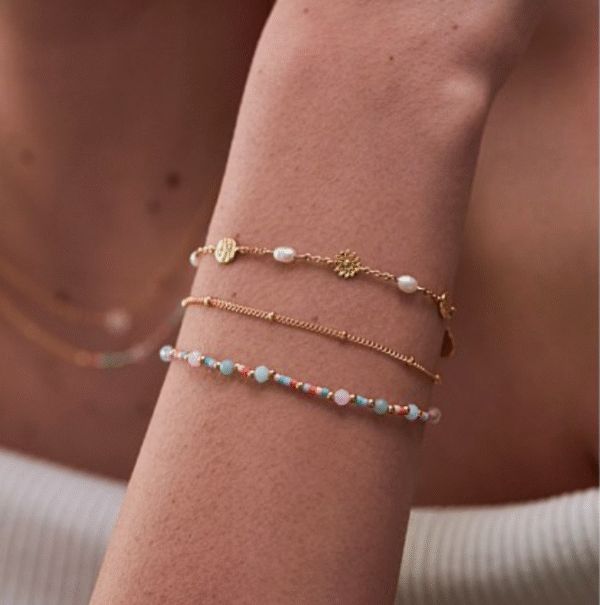 Bracelet EB Flower pearl Gold
