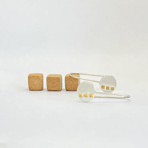 Earring Rancho Gold square
