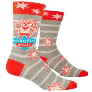Mens sock Handsome devil