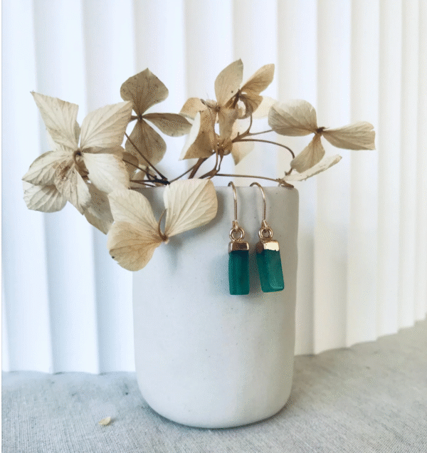 Earring Twigg Jade drop