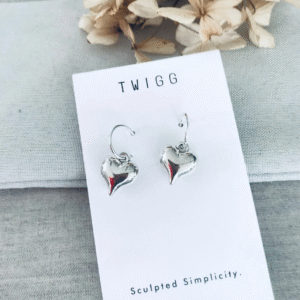 Earring Twigg Puffed heart sleeper