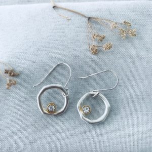 Earring Twigg Solidered circle