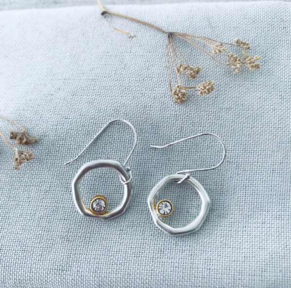 Earring Twigg Solidered circle