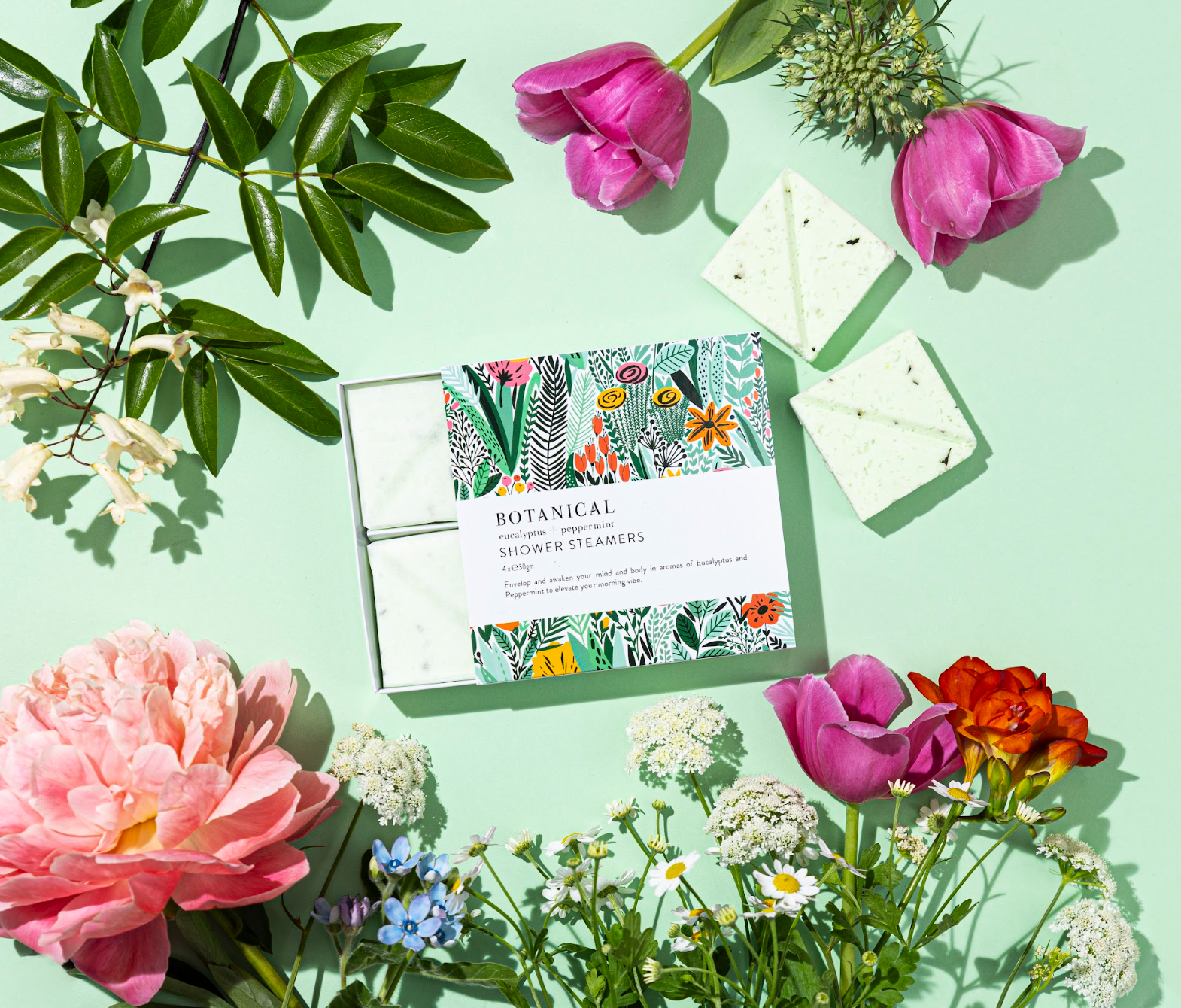 Shower steamer 4pc Peppermint & eucalyptus 1