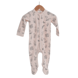 Baby Burrow & Be Blush zipsuit