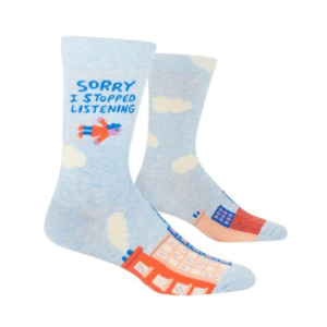 Mens sock Stopped listening
