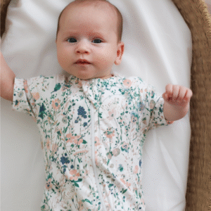 Baby Burrow & Be Wildflower zipsuit