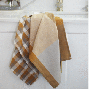 Tea towel Set of 2 Giant mustard