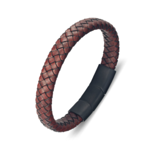 Bracelet leather Pleat brown
