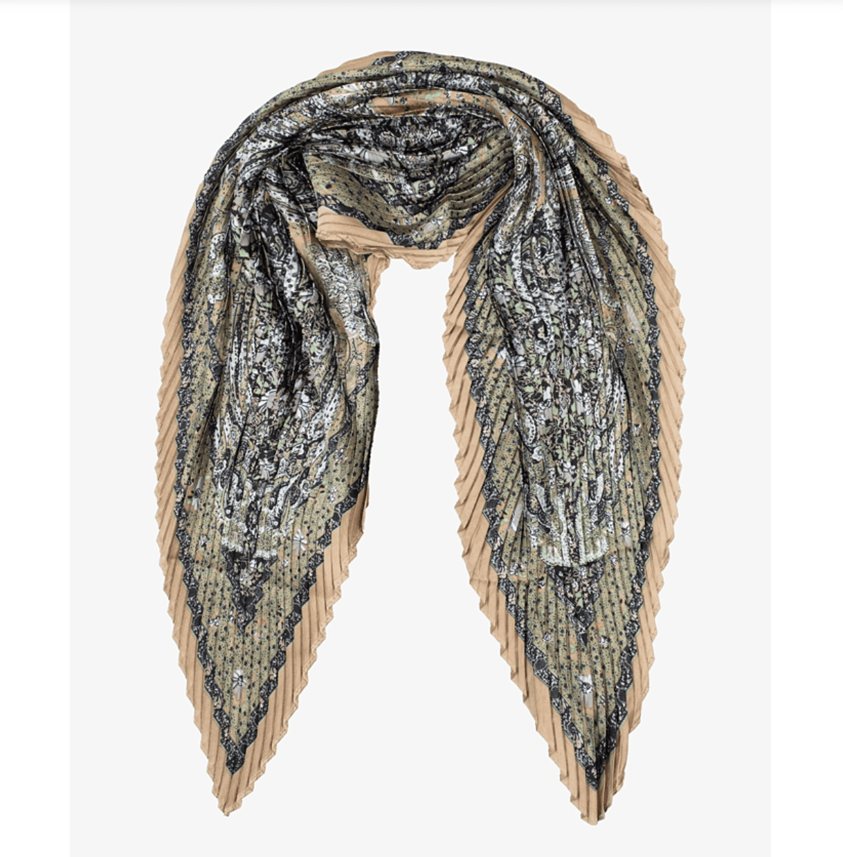 Scarf Antler Pleat Olivette