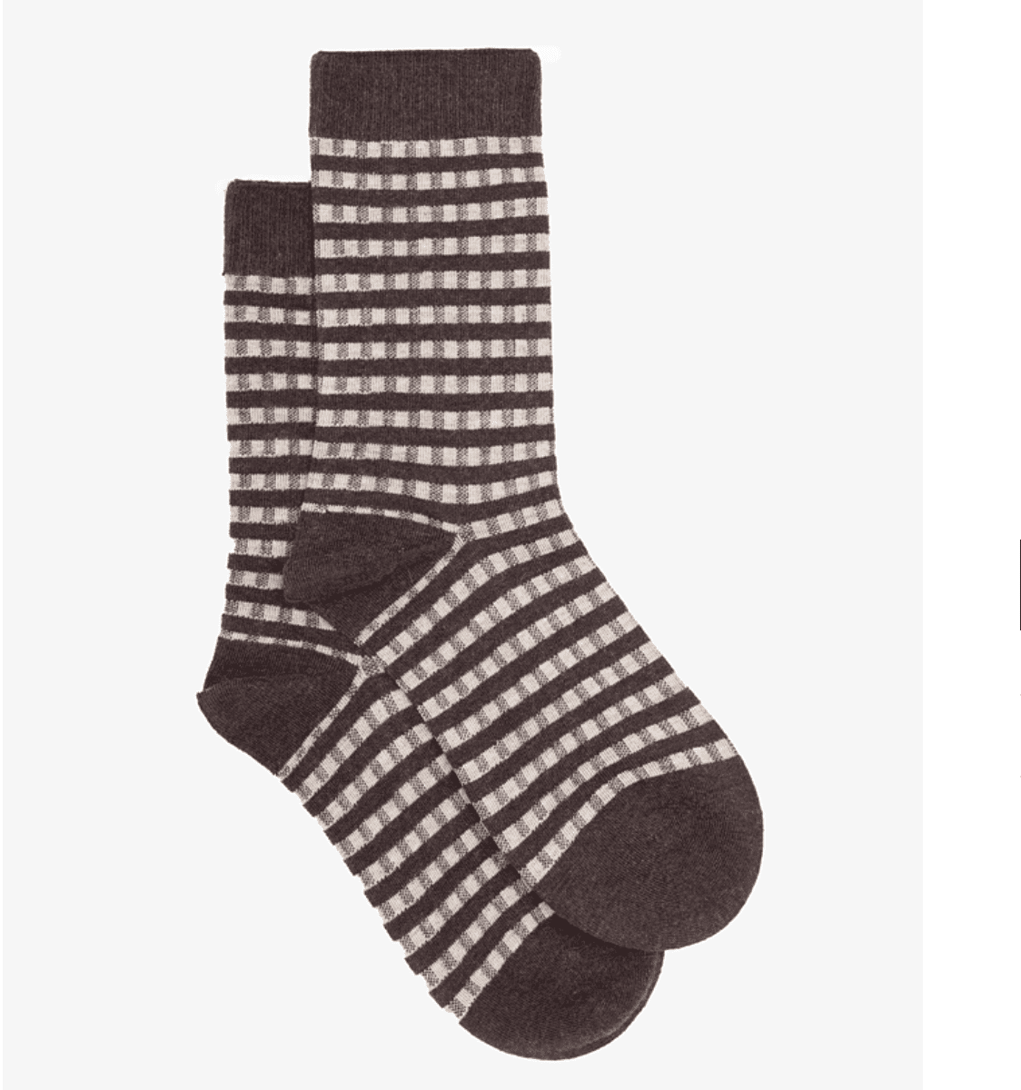 Sock Antler Jean Cocoa gingham