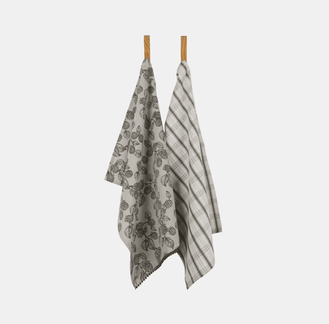 Tea towel Berry & bug Olive