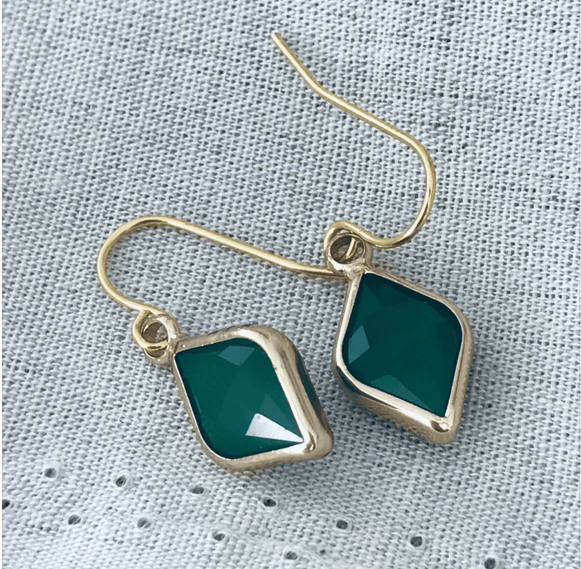 Earring Twigg Verdigris rhombus