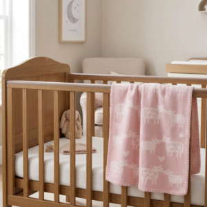 Baby blanket Klippan Baa Pink