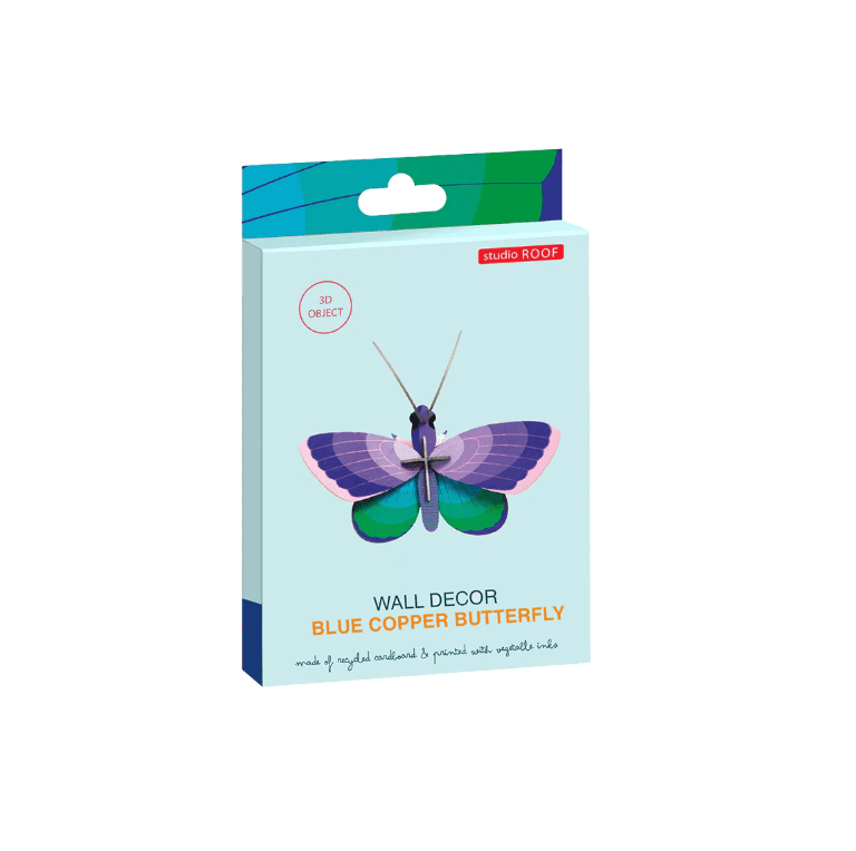Wall art Studio Roof Blue copper butterfly - Image 2